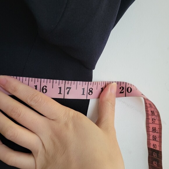 Tahari Navy Blue Button Front Long Sleeve Career Blazer Jacket Size 4 - Picture 7 of 11